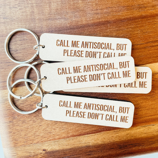 Antisocial Keychain