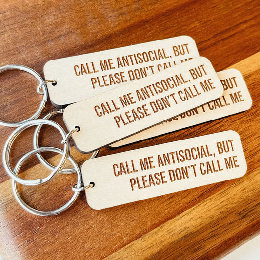 Antisocial Keychain