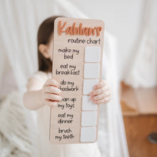 Load image into Gallery viewer, Personalized Magnetic Chore Chart