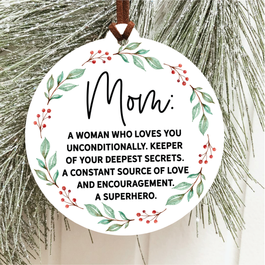 Mom Christmas Ornament