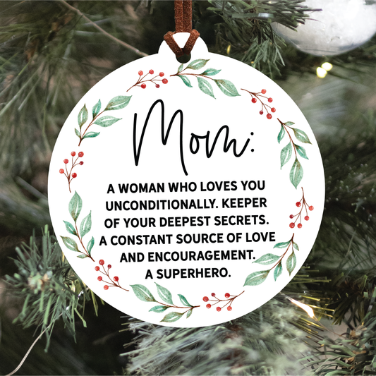 Mom Christmas Ornament