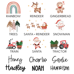 Name And Year Christmas Ornament (Choose Your Image & Font)