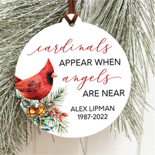 Load image into Gallery viewer, Red Cardinal Christmas Ornament