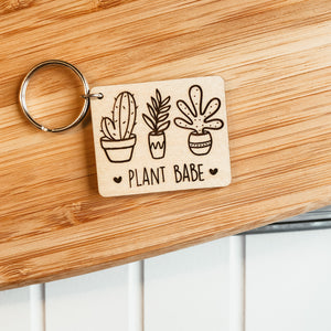 Plant Babe Keychain