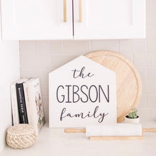 Load image into Gallery viewer, Family Name Shiplap House Sign