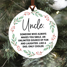 Load image into Gallery viewer, Uncle Christmas Ornament