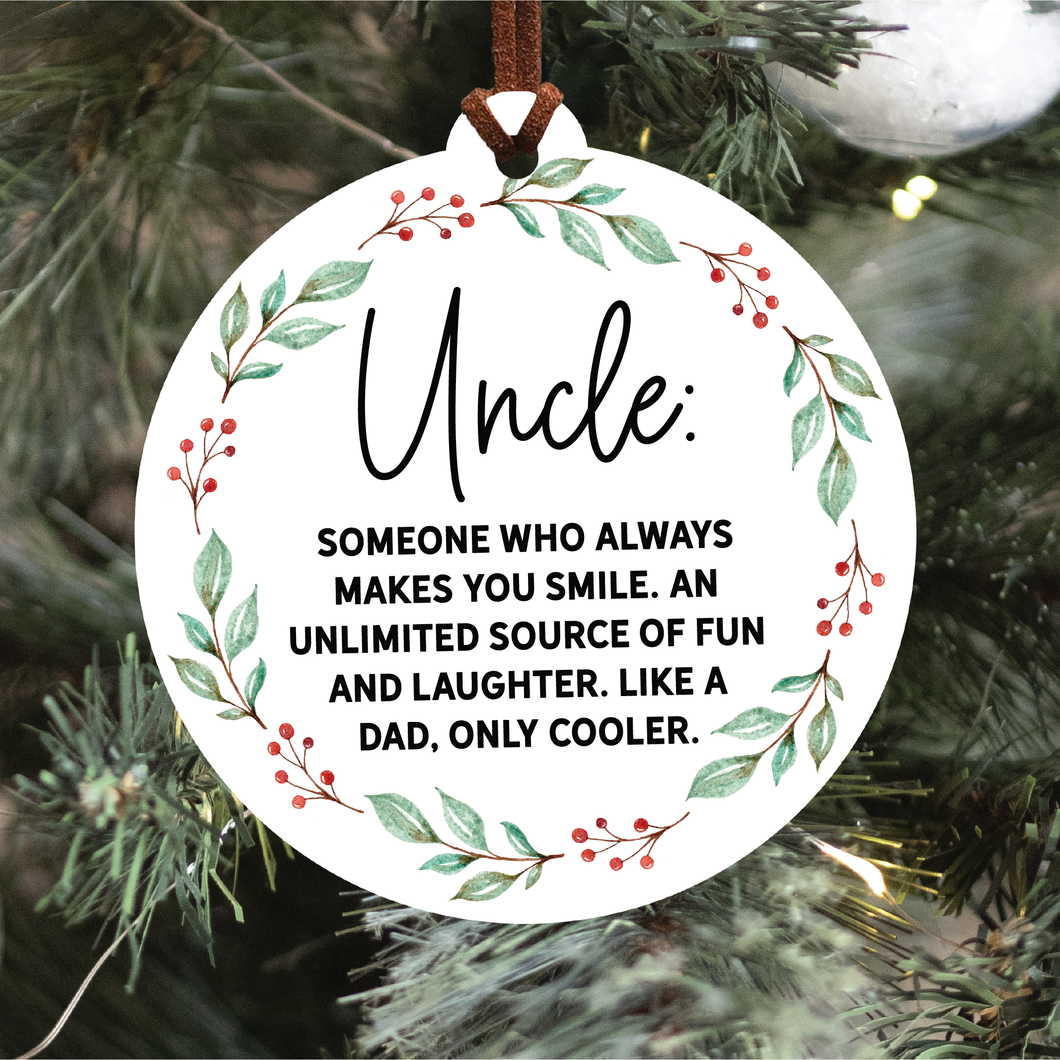 Uncle Christmas Ornament