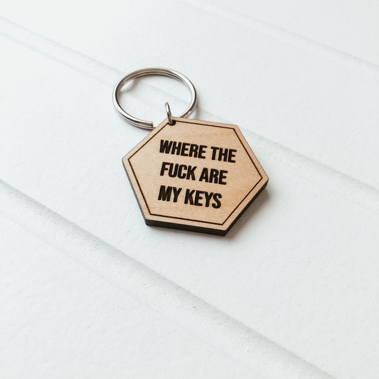 Where The Fuck Are My Keys Keychain