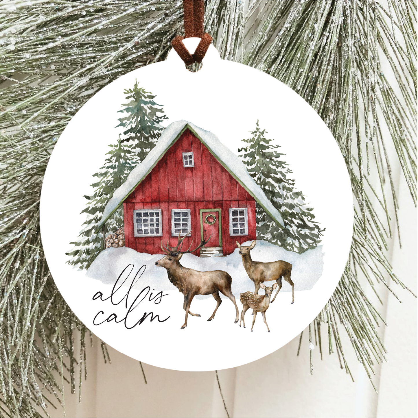 All Is Calm Christmas Ornament