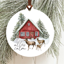 Load image into Gallery viewer, All Is Calm Christmas Ornament