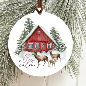 All Is Calm Christmas Ornament