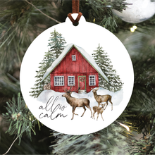 Load image into Gallery viewer, All Is Calm Christmas Ornament
