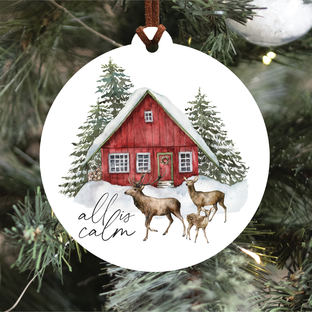 All Is Calm Christmas Ornament