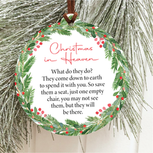 Load image into Gallery viewer, Christmas In Heaven Christmas Ornament | Wreath