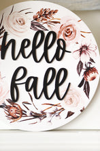 Load image into Gallery viewer, Hello Fall 3D Round