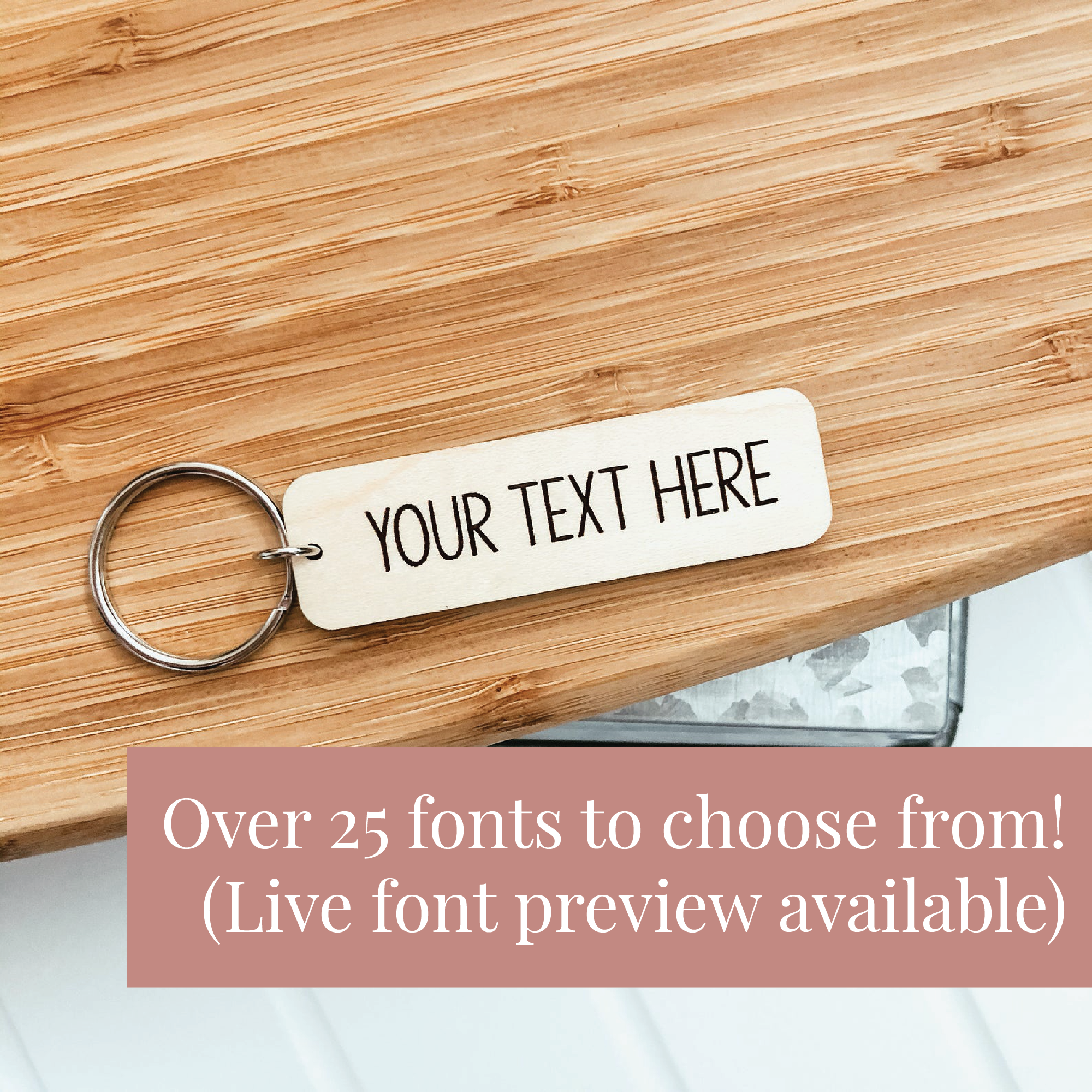 Rectangle Keychain Build Custom Rectangle Keychain – Knotty Design Co.