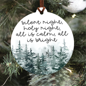 Silent Night Christmas Ornament