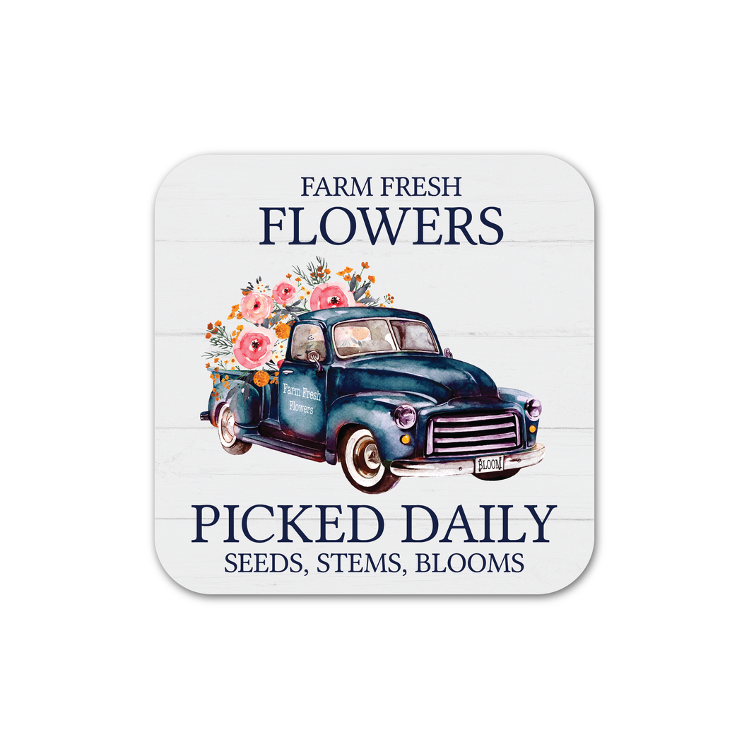 Spring Flower Truck Magnet